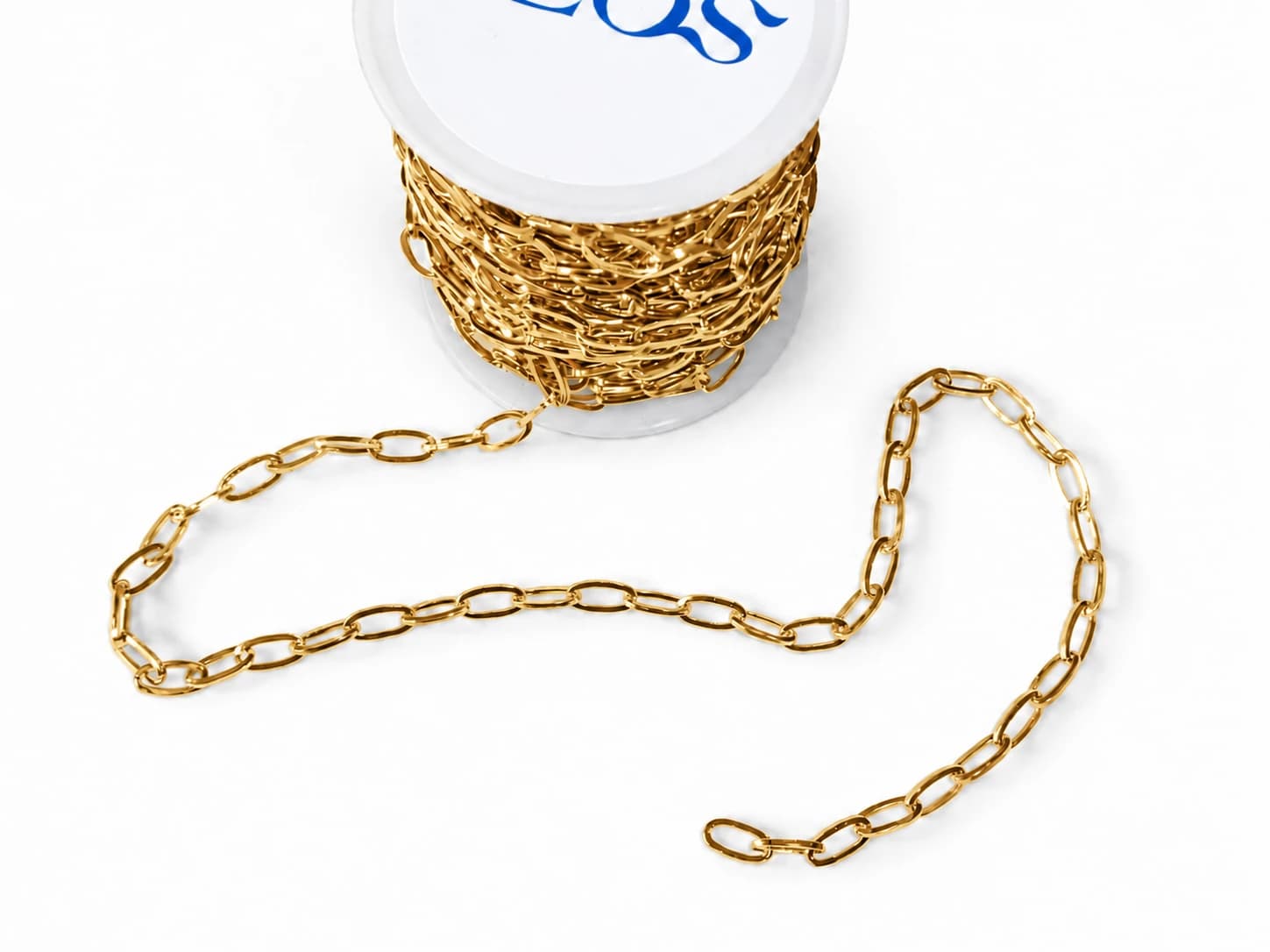 Paperclip Keðja - Gull