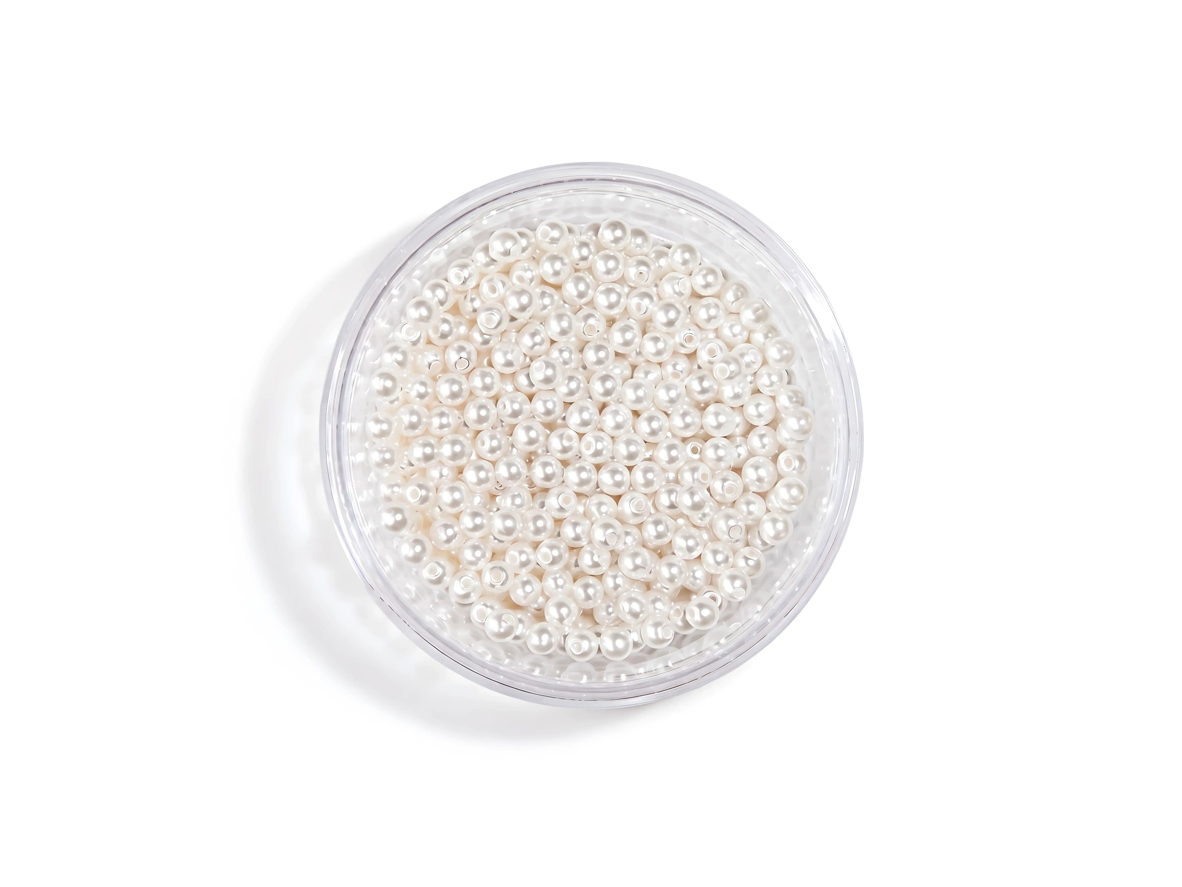 Perlur – Hvítar 3 mm