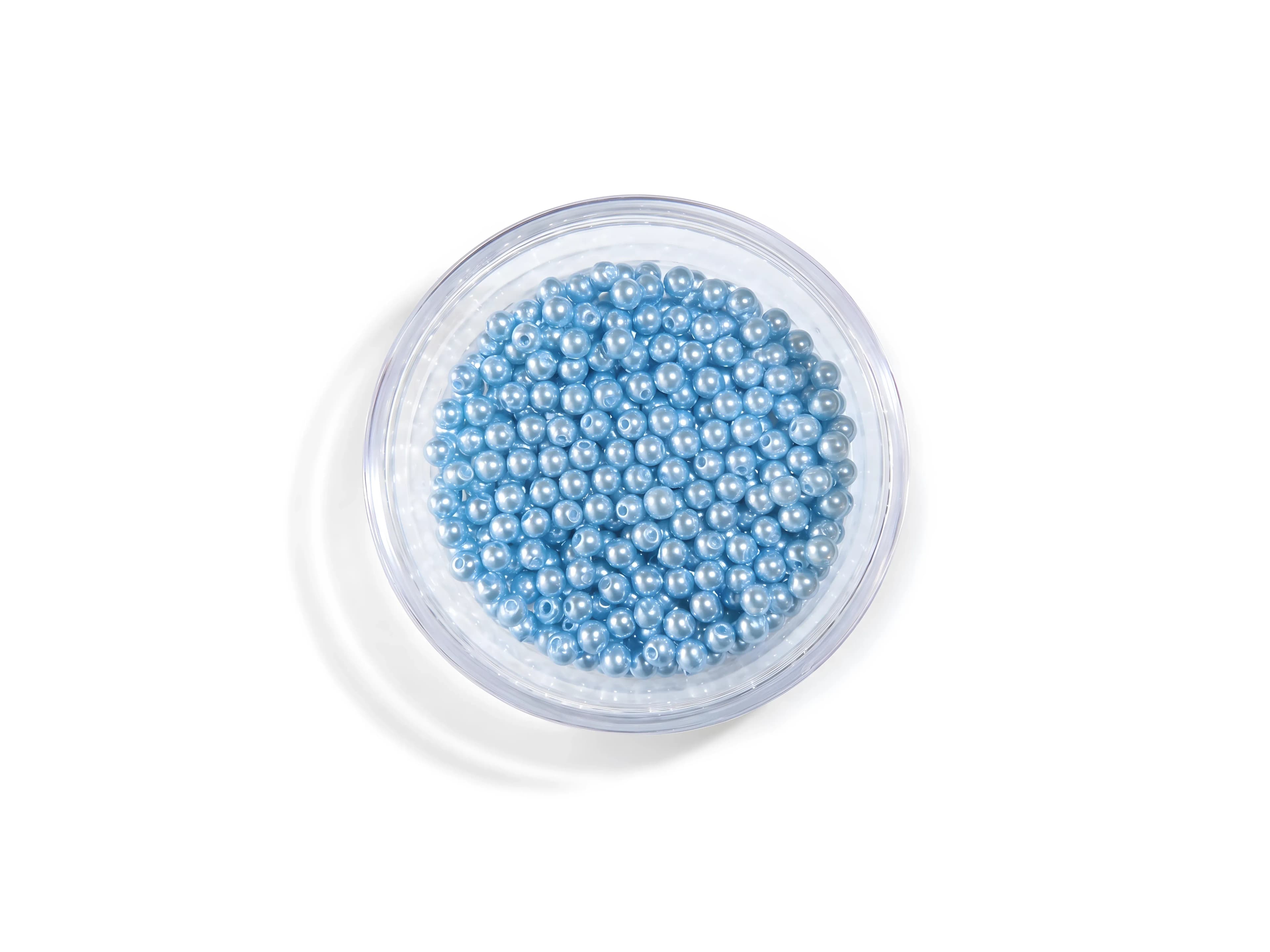 Perlur – Ljósbláar (3 mm)