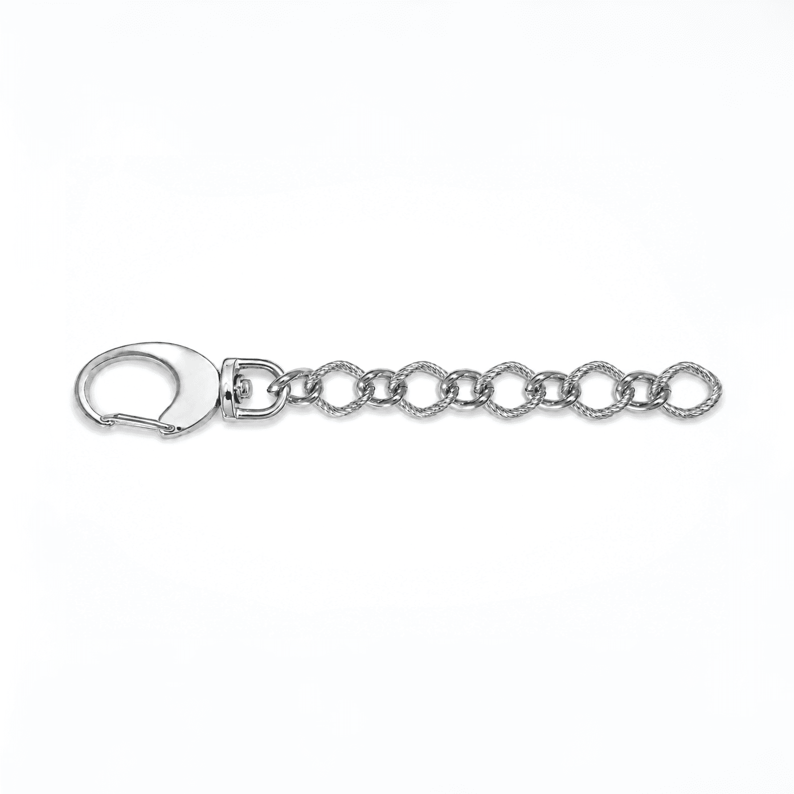 Twisted Bag Charm - Silfur
